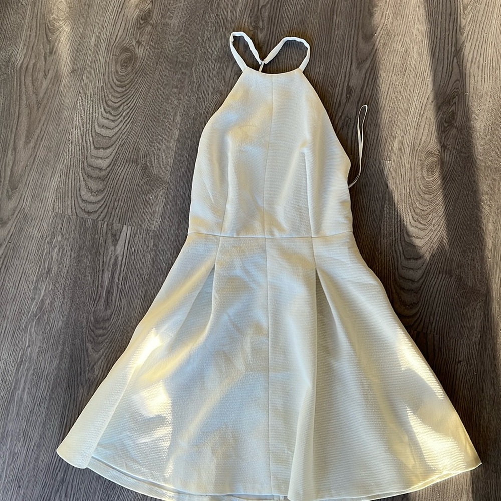 Zara white halter mini dress never worn
